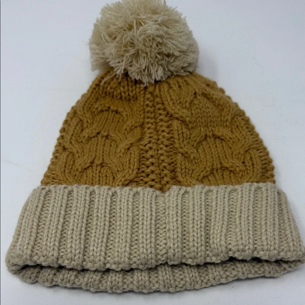 Cotton On - Mustard and Cream Knit Beanie